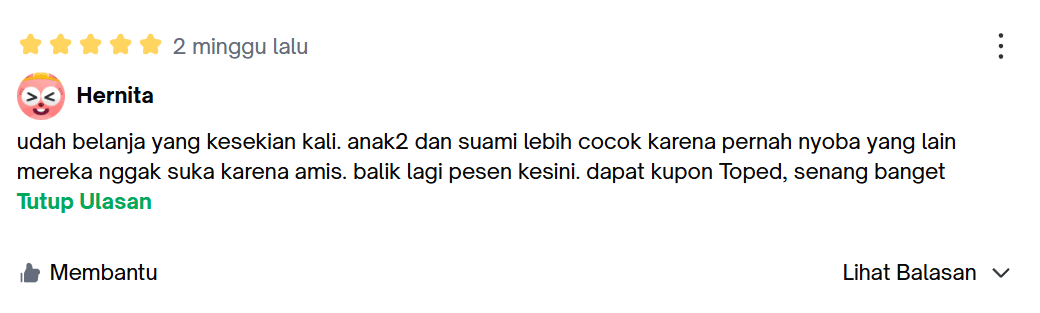 Ulasan Tokopedia 2
